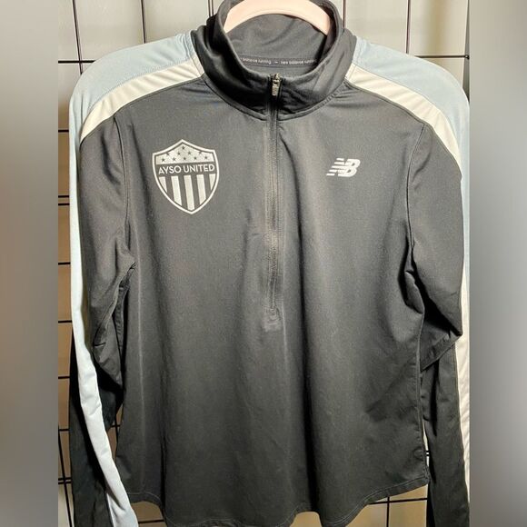 New Balance Black and Blue half zip Sweatshirt - Picture 7 of 7